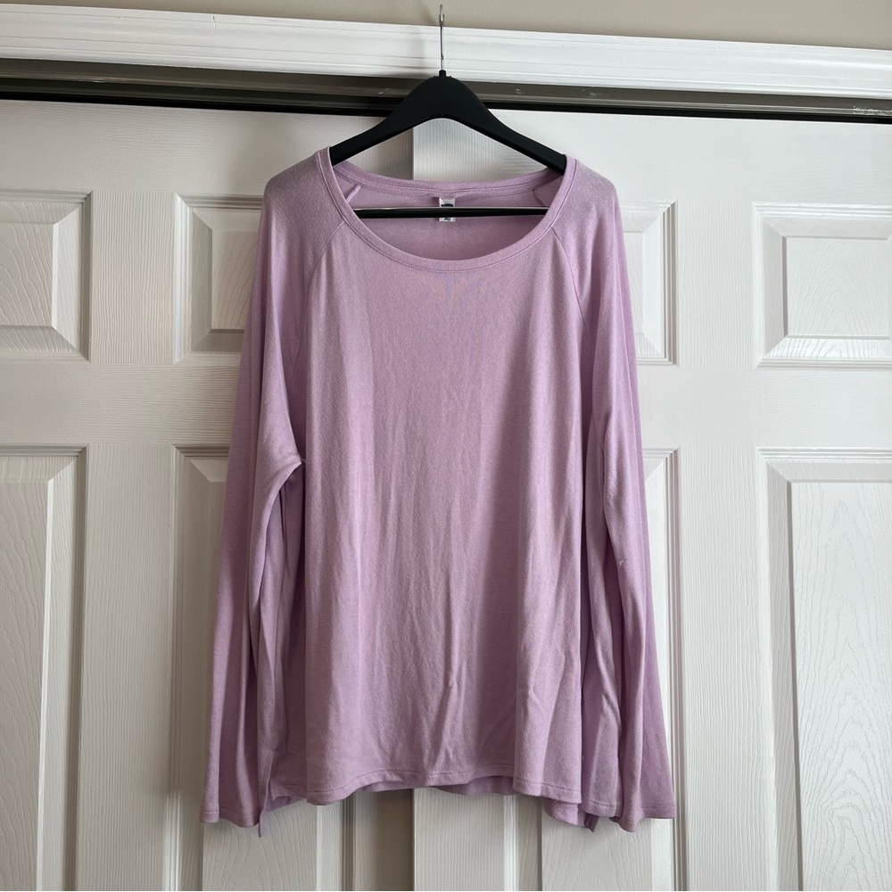 Purple long sleeve top